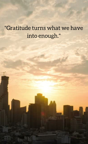 A motivation image about gratitude.