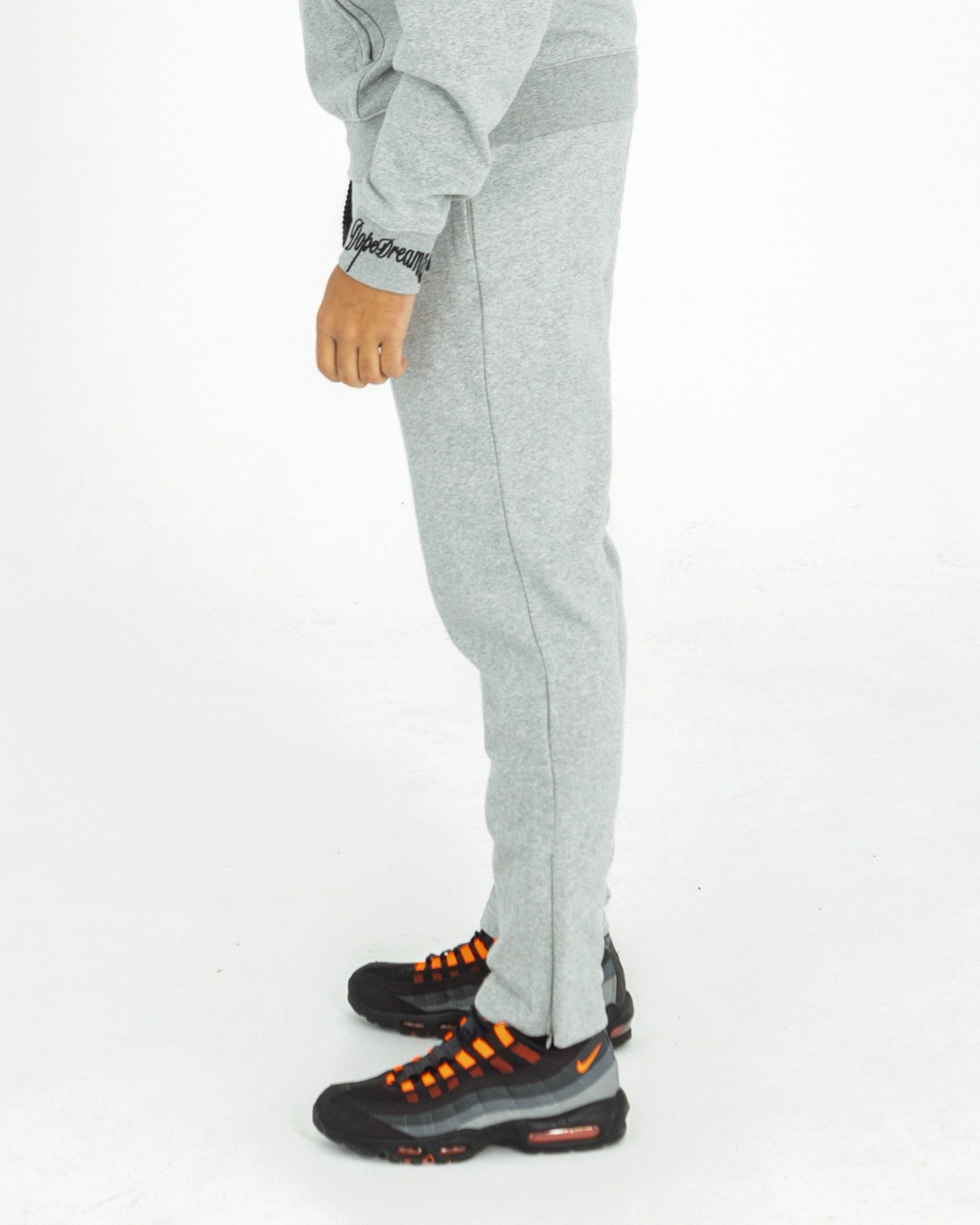 Light Grey Tracksuit Pants-DopeDreamz