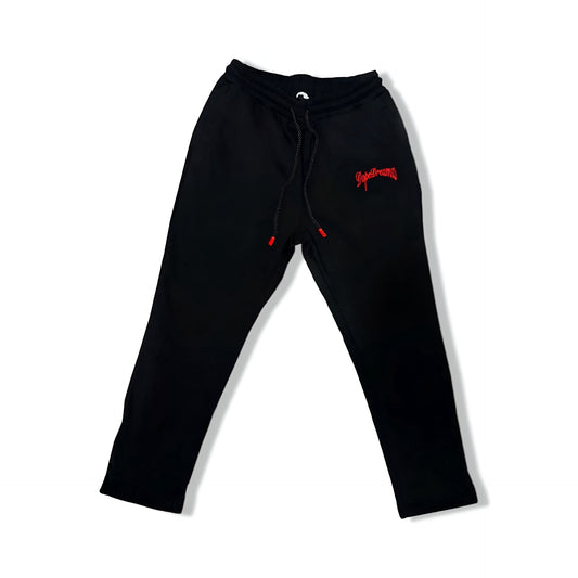 Black and red DopeDreamz joggers